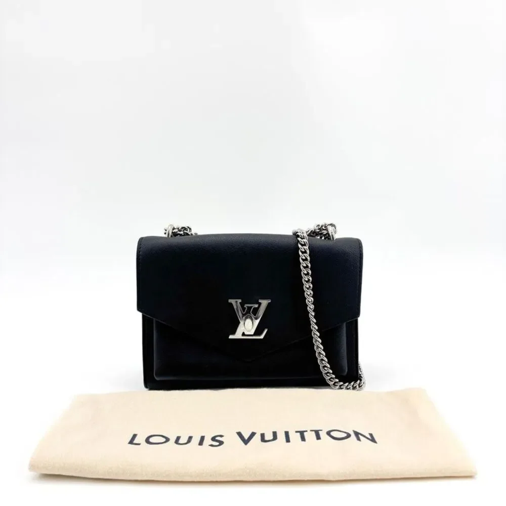 Louis Vuitton Lockme II BB Chain Shoulder Bag Navy